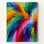 カラフルコンテンポラリー抽象芸術 ノートブック (裏面)