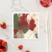 カラフルコンテンポラリー色彩の鮮やか抽象芸術 スタンダードカクテルナプキン (インサイチュ)