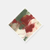 カラフルコンテンポラリー色彩の鮮やか抽象芸術 スタンダードカクテルナプキン (角)