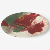 カラフルコンテンポラリー色彩の鮮やか抽象芸術 ペーパープレート (アングル)