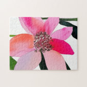 カラフルコンテンポラリー花 ジグソーパズル (横)