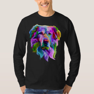 カラフルゴールデンレトリバーMen_S最高のフレンドカッコいいD Tシャツ