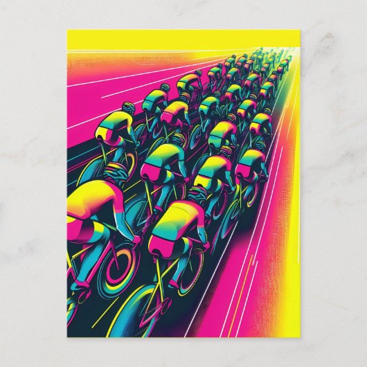 カラフルサイクリングロードレース ポストカード (正面)