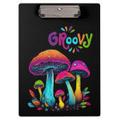 カラフルサイケデリックきのこ クリップボード (正面)