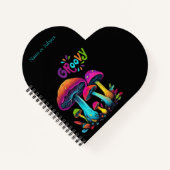 カラフルサイケデリックきのこ ノートブック (正面)