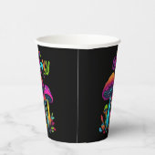 カラフルサイケデリックきのこ 紙コップ (右)