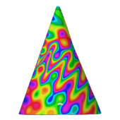 カラフルサイケデリックパーティー パーティーハット (右)