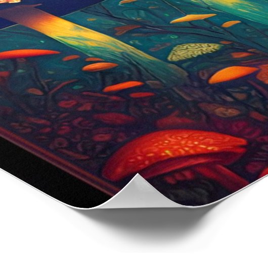 カラフルサイケデリックファンタジー界 ポスター (角)