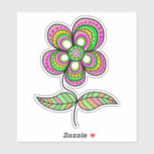 カラフルサイケデリックヴィンテージ シール (シート)