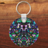 カラフルサイケデリック万華鏡のように千変万化するパターン キーホルダー (正面)