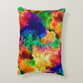 カラフルサイケデリック抽象芸術 アクセントクッション (裏面(縦))