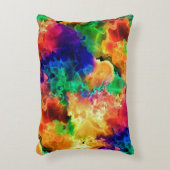 カラフルサイケデリック抽象芸術 アクセントクッション (正面(垂直))