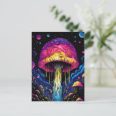 カラフルサイケデリック抽象芸術 ポストカード (スタンド正面)