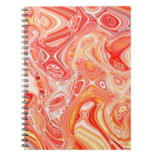 カラフルサイケデリック背 ノートブック (正面)
