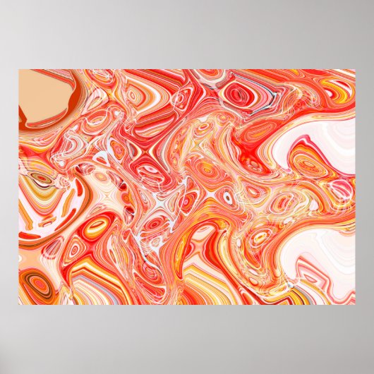 カラフルサイケデリック背 ポスター (正面)