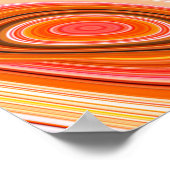 カラフルサイケデリック背 ポスター (角)