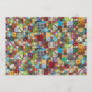 カラフルサイコロブンコ招待状 招待状