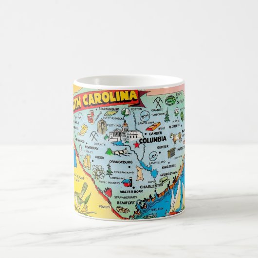カラフルサウスカロライナマグカップ コーヒーマグカップ (中央)