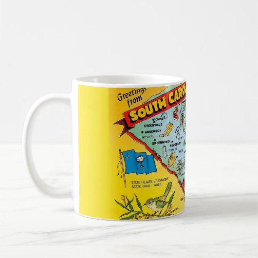 カラフルサウスカロライナマグカップ コーヒーマグカップ (左)
