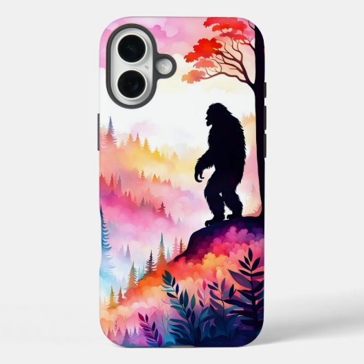 カラフルサスカッチオン尾根の森を見下ろす Case-Mate iPhoneケース (裏面)