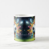 カラフルサッカーボール コーヒーマグカップ (中央)