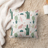 カラフルサボテン装飾用クッション クッション (ブランケット)