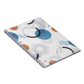 カラフルサボテン:かわいいシームレスパターン ノートブック (右側)