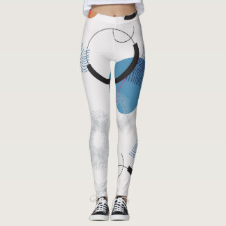 カラフルサボテン:かわいいシームレスパターン レギンス