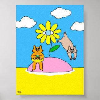 カラフルサマーバイブキャット ポスター