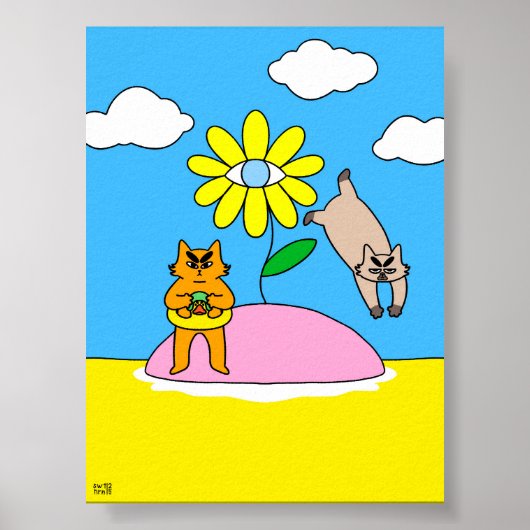 カラフルサマーバイブキャット ポスター (正面)
