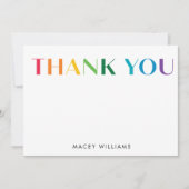 カラフルサンキューカードパーソナライズされた文具 シーズンカード (正面)