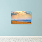 カラフルサンセットオーバーセントラルボヘミアン高原 キャンバスプリント (インサイチュ (ウッドフロア))