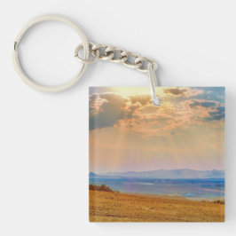 カラフルサンセットオーバーセントラルボヘミアン高原 キーホルダー