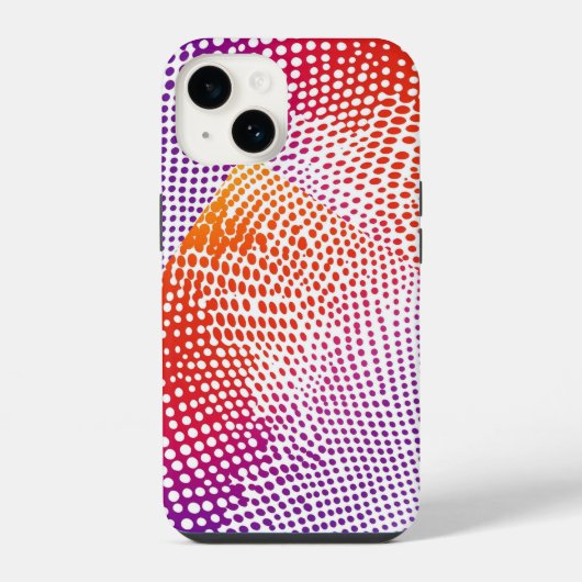 カラフルサークルモダン iPhoneケース (裏面)
