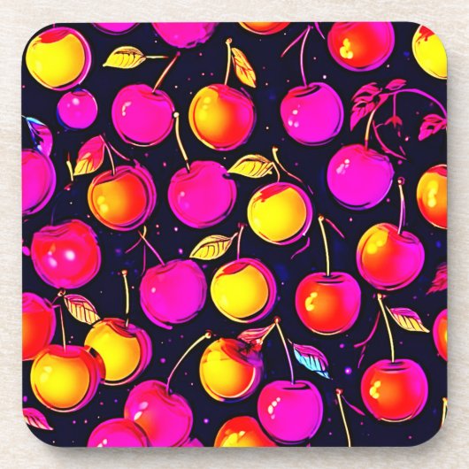 カラフルサーフィンド絵画ッグ コースター (正面)