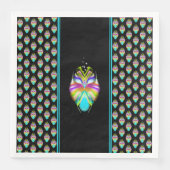 カラフルシアンとブラックのOracle Owl (正面)