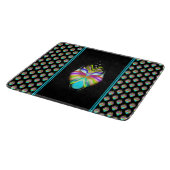 カラフルシアンとブラックのOracle Owl カッティングボード (角)