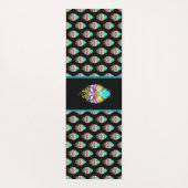 カラフルシアンとブラックのOracle Owl ヨガマット (裏面)