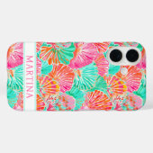 カラフルシェルのモノグラム Case-Mate iPhoneケース (裏面 (横))
