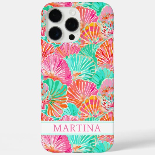 カラフルシェルのモノグラム Case-Mate iPhoneケース (裏面)