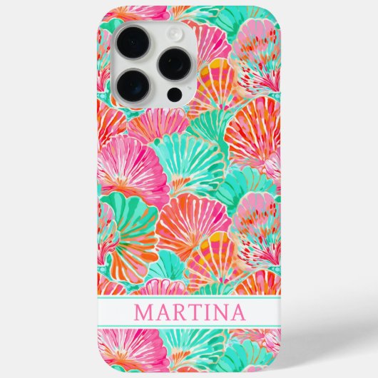 カラフルシェルのモノグラム  Case-Mate iPhoneケース (裏面)