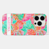 カラフルシェルのモノグラム Case-Mate iPhoneケース (裏面 (横))