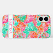 カラフルシェルのモノグラム Case-Mate iPhoneケース (裏面 (横))