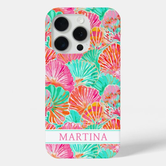 カラフルシェルのモノグラム Case-Mate iPhoneケース (裏面)