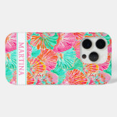 カラフルシェルのモノグラム Case-Mate iPhoneケース (裏面 (横))