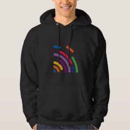カラフルシグナルウェーブパーカー | モダンTシャツ パーカ