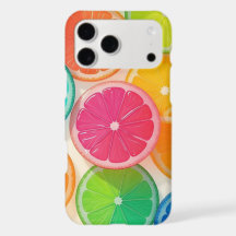 カラフルシトラスフルーツスライスiPhoneケース - 楽しくて明るい