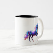 カラフルシャイニーユニコーン ツートーンマグカップ (正面右)