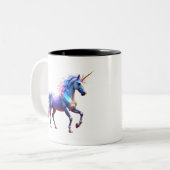 カラフルシャイニーユニコーン ツートーンマグカップ (正面左)