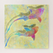 カラフルシャークジグソーパズル絵画- s ジグソーパズル (横)